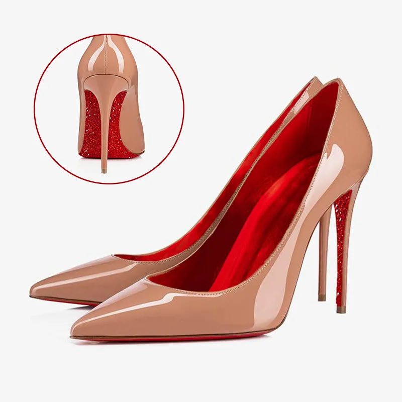 Beige Pumps Sparkling Sole
